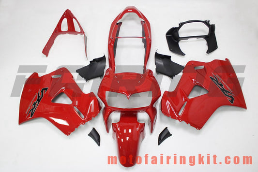 Kits de carenado aptos para VFR800 RC46 2002 - 2012 VFR800 RC46 02 - 12 Molde de inyección de plástico ABS Carrocería completa para motocicleta Carrocería del mercado de accesorios Marco (rojo y negro) B201