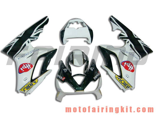 Fairing Kits Fit for Daytona 675 2006 2007 2008 675 06 07 08 Plastic ABS Injection Mold Complete Motorcycle Body Aftermarket Bodywork Frame (White & Black) B001