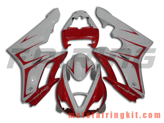 Kits de carenado aptos para Daytona 675 2006 2007 2008 675 06 07 08 Molde de inyección de plástico ABS Carrocería completa para motocicleta Carrocería del mercado de accesorios Marco (rojo y blanco) B005