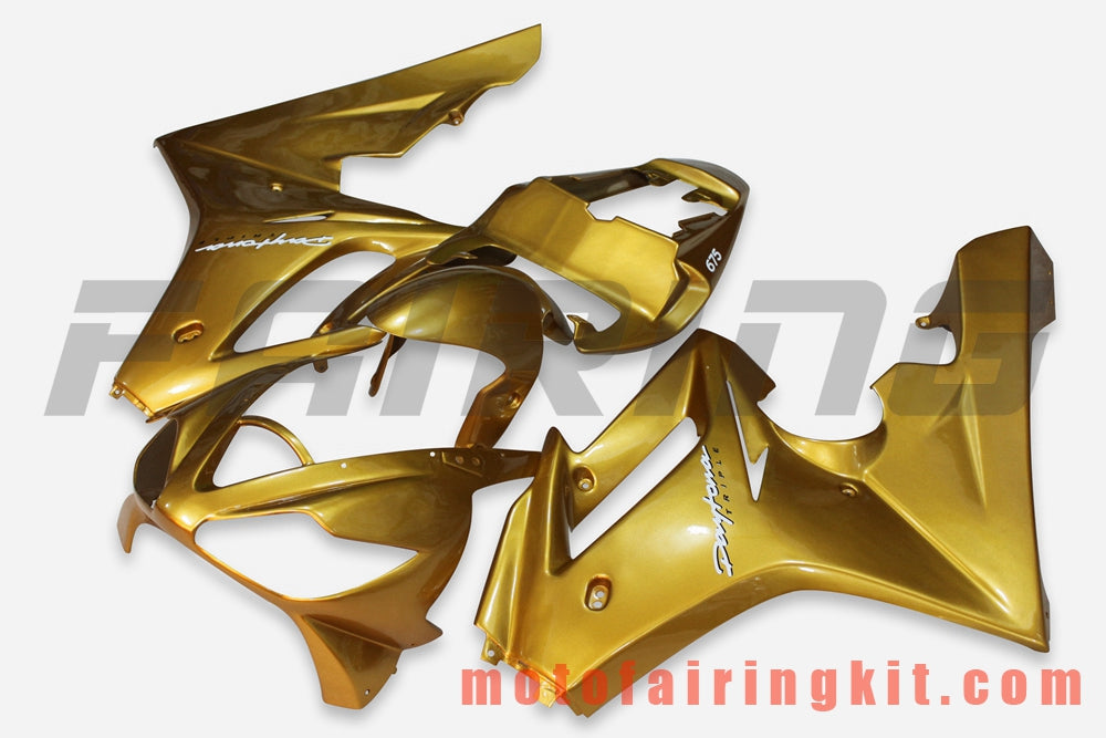 Fairing Kits Fit for Daytona 675 2006 2007 2008 675 06 07 08 Plastic ABS Injection Mold Complete Motorcycle Body Aftermarket Bodywork Frame (Yellow) B008