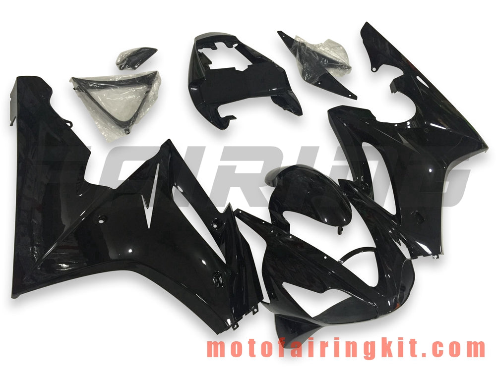 Fairing Kits Fit for Daytona 675 2006 2007 2008 675 06 07 08 Plastic ABS Injection Mold Complete Motorcycle Body Aftermarket Bodywork Frame (Black) B014