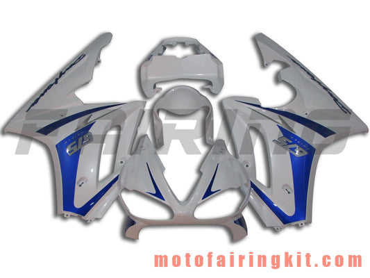 Fairing Kits Fit for Daytona 675 2009 2010 2011 2012 675 09 10 11 12 Plastic ABS Injection Mold Complete Motorcycle Body Aftermarket Bodywork Frame (White & Blue) B003