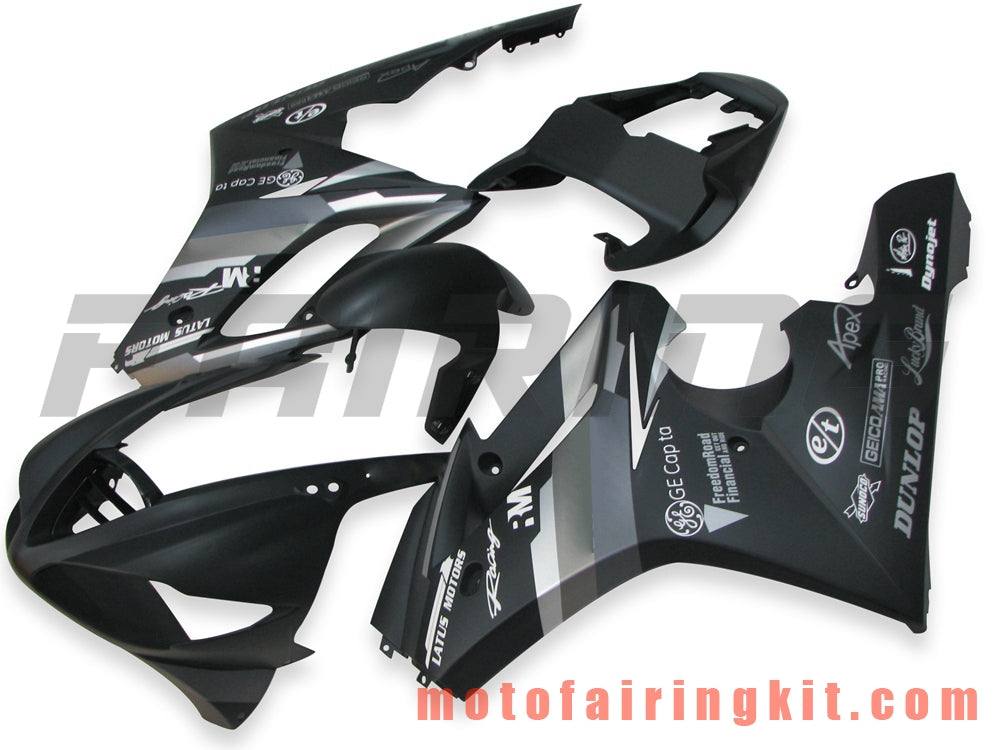 Fairing Kits Fit for Daytona 675 2009 2010 2011 2012 675 09 10 11 12 Plastic ABS Injection Mold Complete Motorcycle Body Aftermarket Bodywork Frame (Black) B004