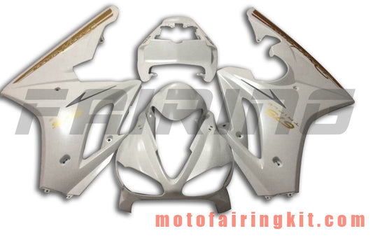 Kits de carenado aptos para Daytona 675 2009 2010 2011 2012 675 09 10 11 12 Molde de inyección de plástico ABS Carrocería completa para motocicleta Carrocería del mercado de accesorios Marco (blanco y amarillo) B005