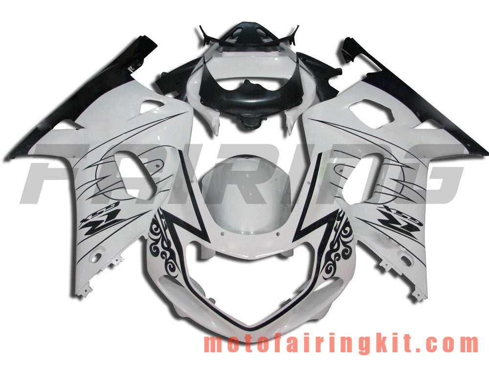 Kits de carenado aptos para GSXR1000 2000 2001 2002 GSXR 1000 00 01 02 Molde de inyección de plástico ABS Carrocería completa para motocicleta Marco de carrocería de posventa (blanco y negro) B020