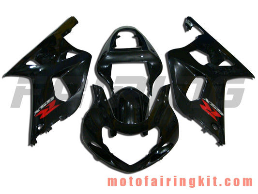 Kits de carenado aptos para GSXR1000 2000 2001 2002 GSXR 1000 00 01 02 Molde de inyección de plástico ABS Carrocería completa para motocicleta Marco de carrocería de posventa (negro) B028