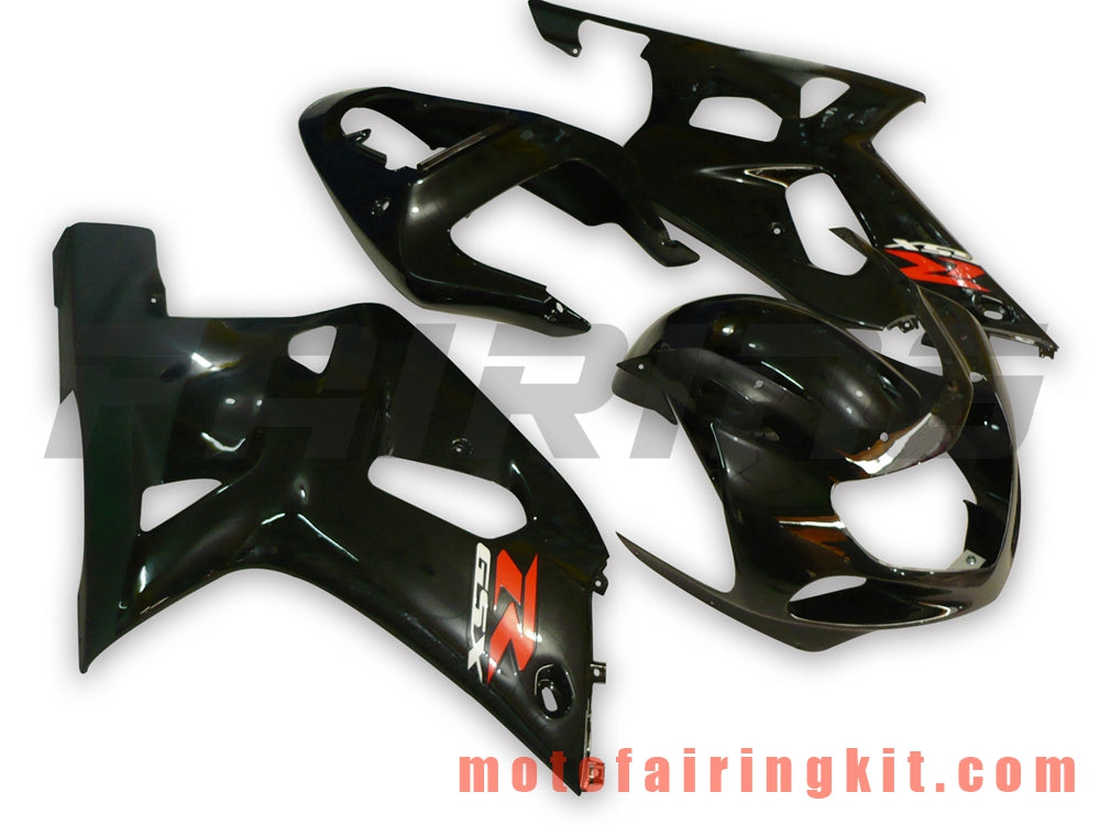 Fairing Kits Fit for GSXR1000 2000 2001 2002 GSXR 1000 00 01 02 Plastic ABS Injection Mold Complete Motorcycle Body Aftermarket Bodywork Frame (Black) B029