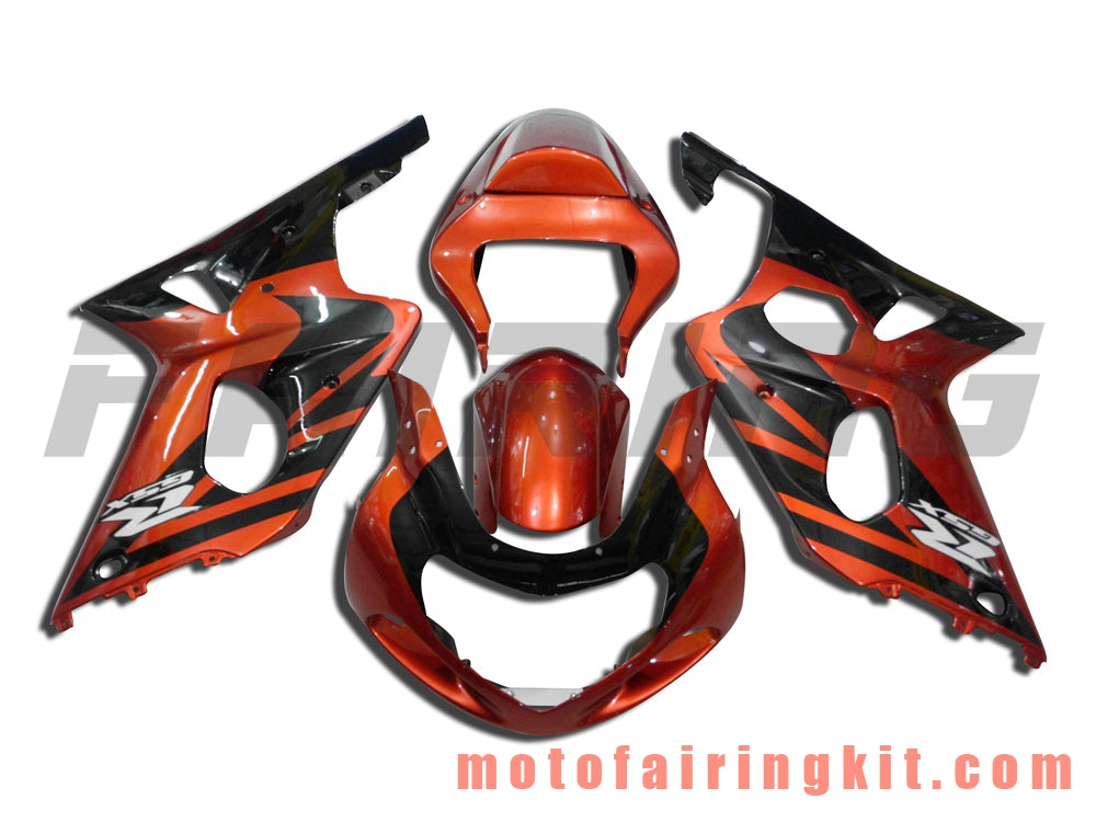 Kits de carenado aptos para GSXR1000 2000 2001 2002 GSXR 1000 00 01 02 Molde de inyección de plástico ABS Carrocería completa para motocicleta Marco de carrocería de posventa (naranja y negro) B031