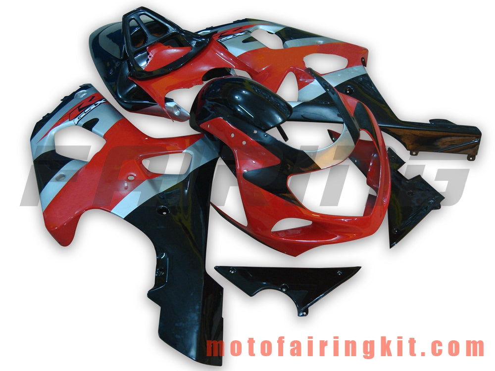 Fairing Kits Fit for GSXR1000 2000 2001 2002 GSXR 1000 00 01 02 Plastic ABS Injection Mold Complete Motorcycle Body Aftermarket Bodywork Frame (Red & Black) B032