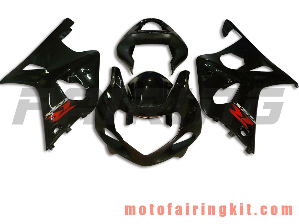 Kits de carenado aptos para GSXR1000 2000 2001 2002 GSXR 1000 00 01 02 Molde de inyección de plástico ABS Carrocería completa para motocicleta Marco de carrocería de posventa (negro) B037