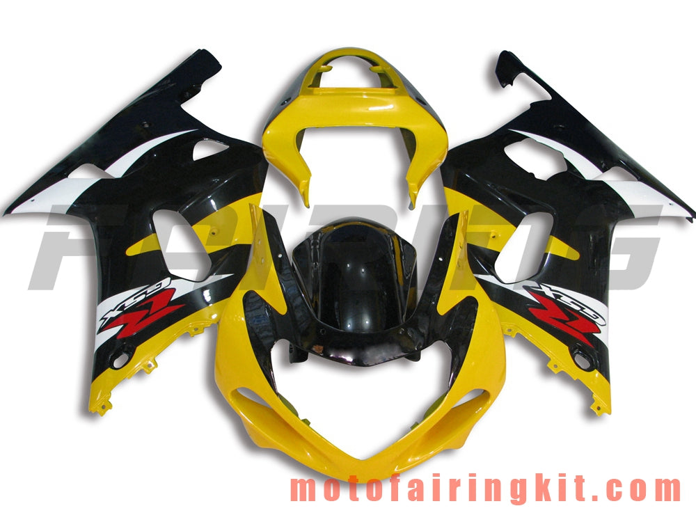 Kits de carenado aptos para GSXR1000 2000 2001 2002 GSXR 1000 00 01 02 Molde de inyección de plástico ABS Carrocería completa para motocicleta Marco de carrocería de posventa (amarillo y negro) B040