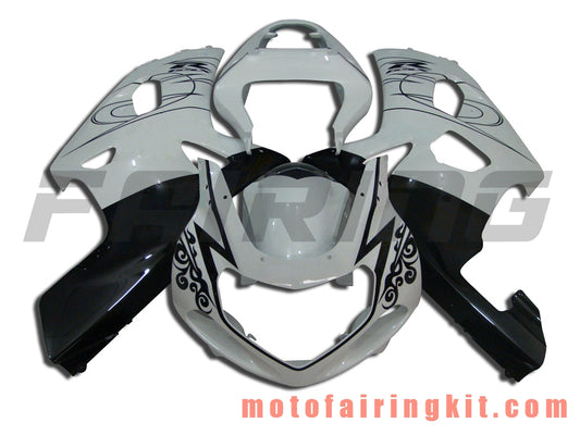 Kits de carenado aptos para GSXR1000 2000 2001 2002 GSXR 1000 00 01 02 Molde de inyección de plástico ABS Carrocería completa para motocicleta Marco de carrocería de posventa (blanco y negro) B046