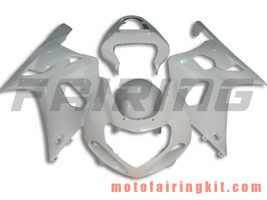 Kits de carenado aptos para GSXR1000 2000 2001 2002 GSXR 1000 00 01 02 Molde de inyección de plástico ABS Carrocería completa para motocicleta Marco de carrocería de posventa (blanco) B047