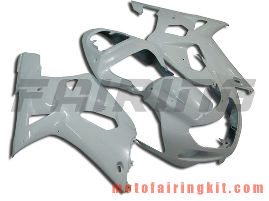 Kits de carenado aptos para GSXR1000 2000 2001 2002 GSXR 1000 00 01 02 Molde de inyección de plástico ABS Carrocería completa para motocicleta Marco de carrocería de posventa (blanco) B048