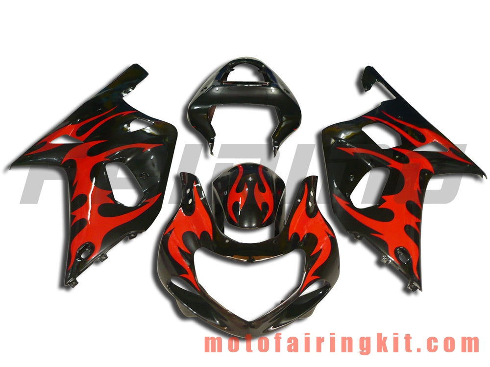 Fairing Kits Fit for GSXR1000 2000 2001 2002 GSXR 1000 00 01 02 Plastic ABS Injection Mold Complete Motorcycle Body Aftermarket Bodywork Frame (Black & Red) B054