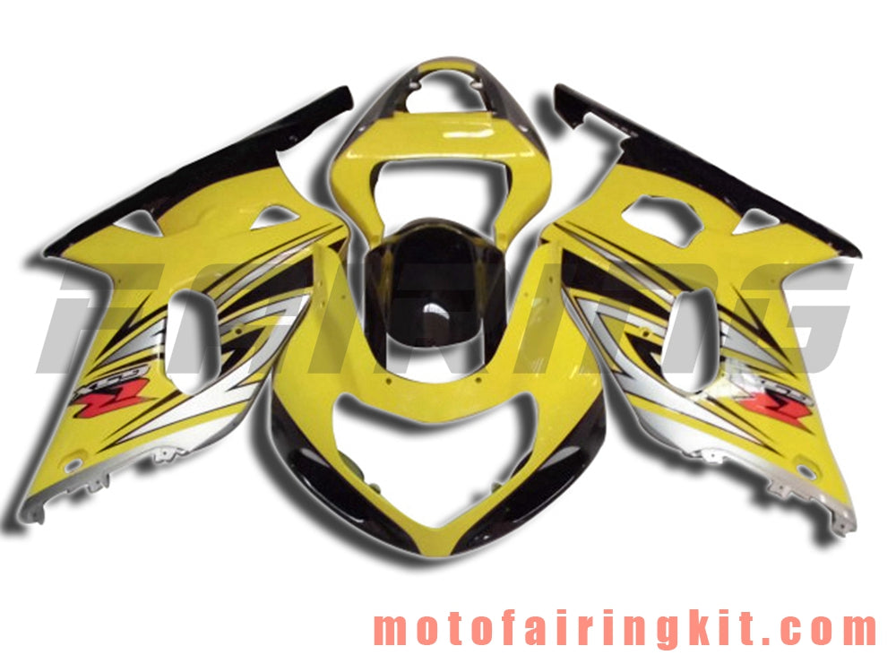 Fairing Kits Fit for GSXR1000 2000 2001 2002 GSXR 1000 00 01 02 Plastic ABS Injection Mold Complete Motorcycle Body Aftermarket Bodywork Frame (Yellow & Black) B063