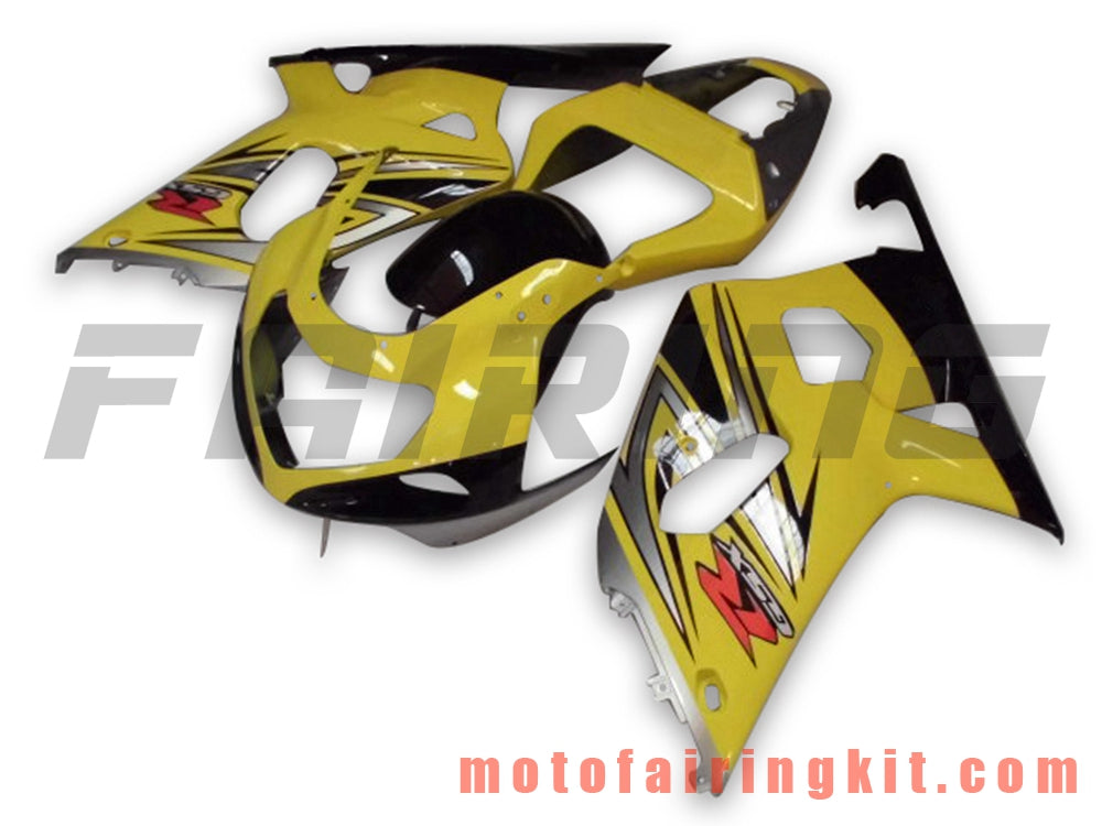 Fairing Kits Fit for GSXR1000 2000 2001 2002 GSXR 1000 00 01 02 Plastic ABS Injection Mold Complete Motorcycle Body Aftermarket Bodywork Frame (Yellow & Black) B063