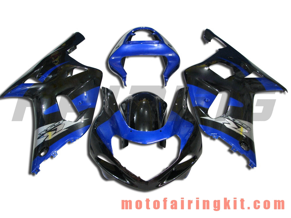 Kits de carenado aptos para GSXR1000 2000 2001 2002 GSXR 1000 00 01 02 Molde de inyección de plástico ABS Carrocería completa para motocicleta Marco de carrocería de posventa (negro y azul) B067