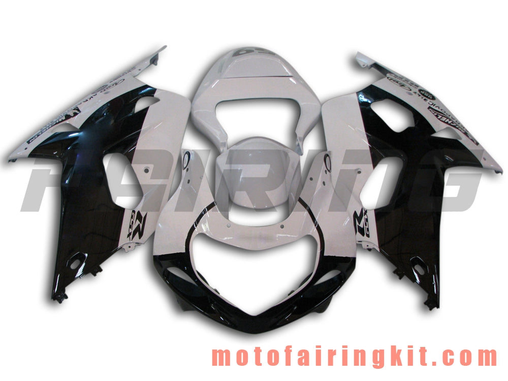 Fairing Kits Fit for GSXR1000 2000 2001 2002 GSXR 1000 00 01 02 Plastic ABS Injection Mold Complete Motorcycle Body Aftermarket Bodywork Frame (White & Black) B072