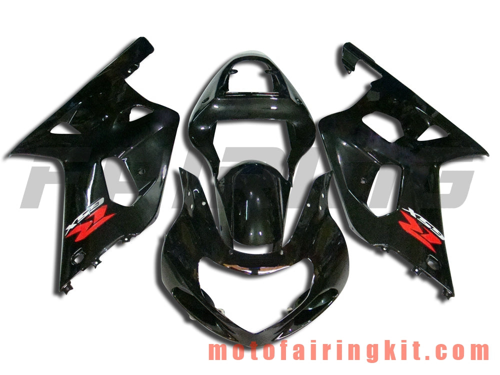 Kits de carenado aptos para GSXR1000 2000 2001 2002 GSXR 1000 00 01 02 Molde de inyección de plástico ABS Carrocería completa para motocicleta Marco de carrocería de posventa (negro) B075