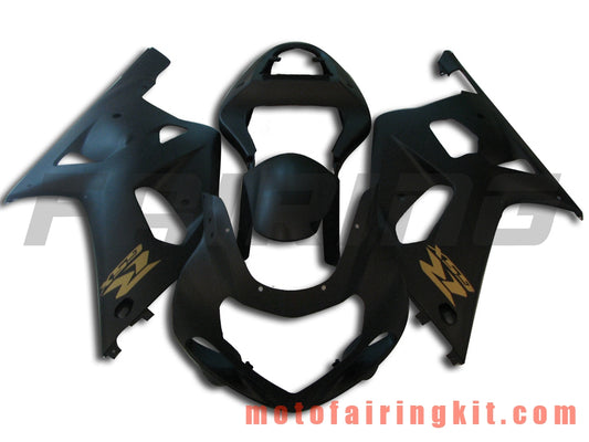 Kits de carenado aptos para GSXR1000 2000 2001 2002 GSXR 1000 00 01 02 Molde de inyección de plástico ABS Carrocería completa para motocicleta Marco de carrocería de posventa (negro) B077