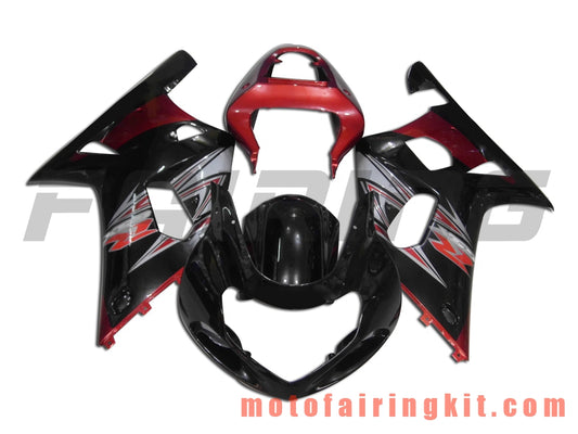 Kits de carenado aptos para GSXR1000 2000 2001 2002 GSXR 1000 00 01 02 Molde de inyección de plástico ABS Carrocería completa para motocicleta Marco de carrocería de posventa (negro y rojo) B079