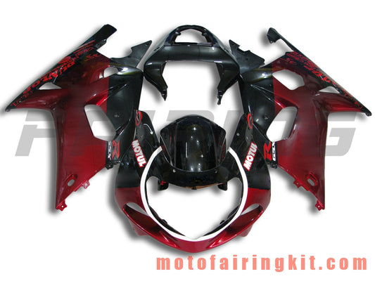 Kits de carenado aptos para GSXR1000 2000 2001 2002 GSXR 1000 00 01 02 Molde de inyección de plástico ABS Carrocería completa para motocicleta Marco de carrocería de posventa (naranja y negro) B082