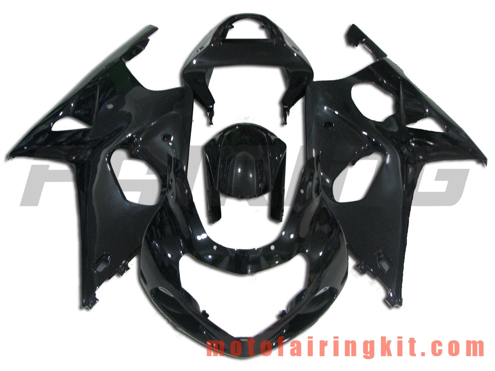 Fairing Kits Fit for GSXR1000 2000 2001 2002 GSXR 1000 00 01 02 Plastic ABS Injection Mold Complete Motorcycle Body Aftermarket Bodywork Frame (Black) B088