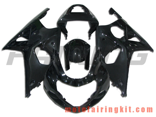 Kits de carenado aptos para GSXR1000 2000 2001 2002 GSXR 1000 00 01 02 Molde de inyección de plástico ABS Carrocería completa para motocicleta Marco de carrocería de posventa (negro) B088