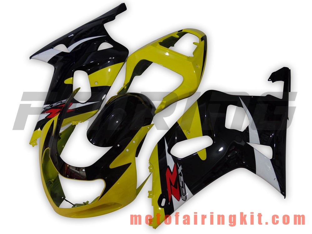 Kits de carenado aptos para GSXR1000 2000 2001 2002 GSXR 1000 00 01 02 Molde de inyección de plástico ABS Carrocería completa para motocicleta Marco de carrocería de posventa (amarillo y negro) B090