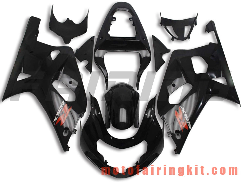 Kits de carenado aptos para GSXR1000 2000 2001 2002 GSXR 1000 00 01 02 Molde de inyección de plástico ABS Carrocería completa para motocicleta Marco de carrocería de posventa (negro) B096