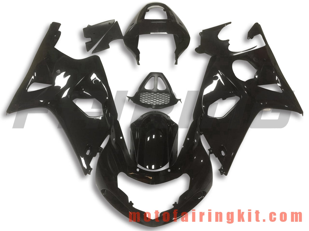 Fairing Kits Fit for GSXR1000 2000 2001 2002 GSXR 1000 00 01 02 Plastic ABS Injection Mold Complete Motorcycle Body Aftermarket Bodywork Frame (Black) B100