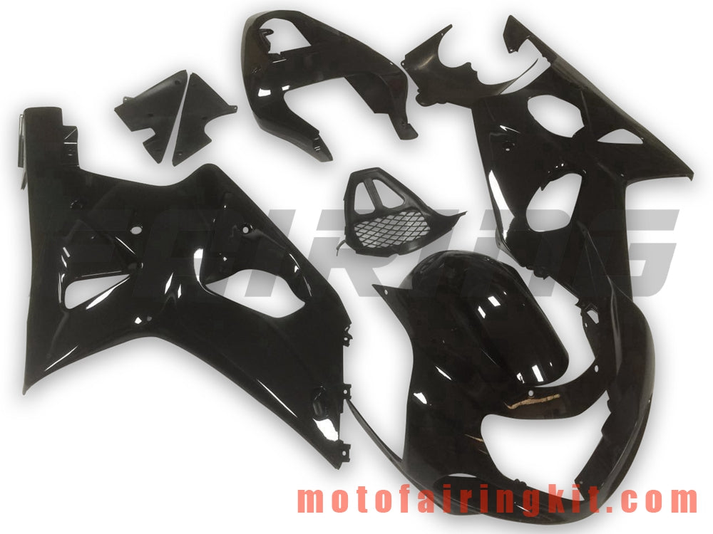 Fairing Kits Fit for GSXR1000 2000 2001 2002 GSXR 1000 00 01 02 Plastic ABS Injection Mold Complete Motorcycle Body Aftermarket Bodywork Frame (Black) B100