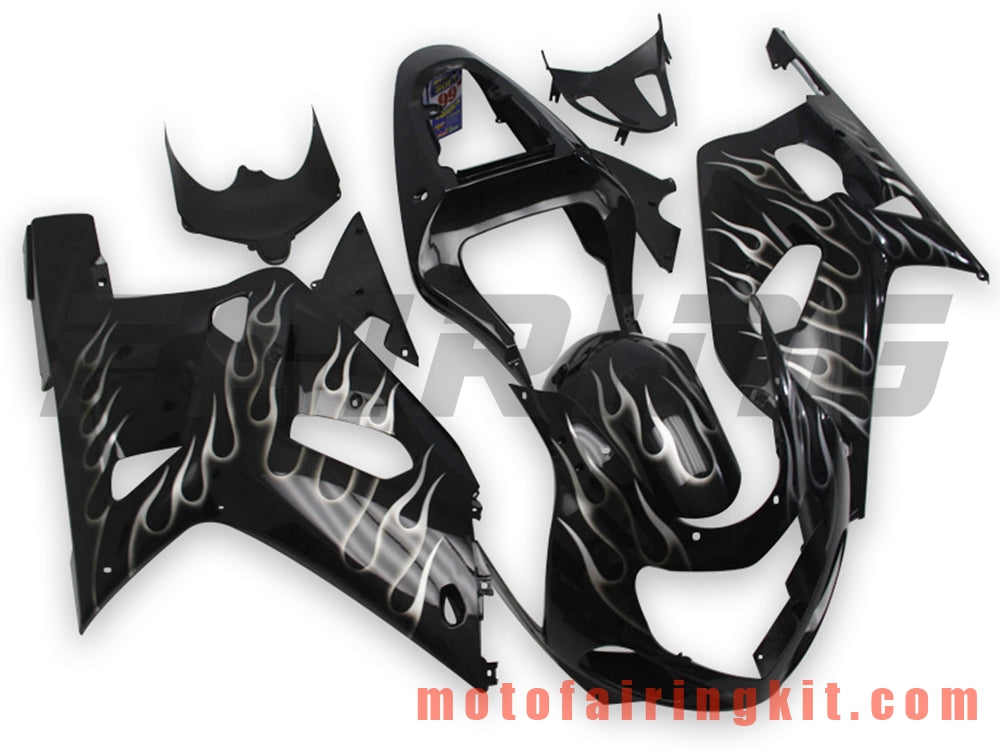 Kits de carenado aptos para GSXR1000 2000 2001 2002 GSXR 1000 00 01 02 Molde de inyección de plástico ABS Carrocería completa para motocicleta Marco de carrocería de posventa (negro) B110