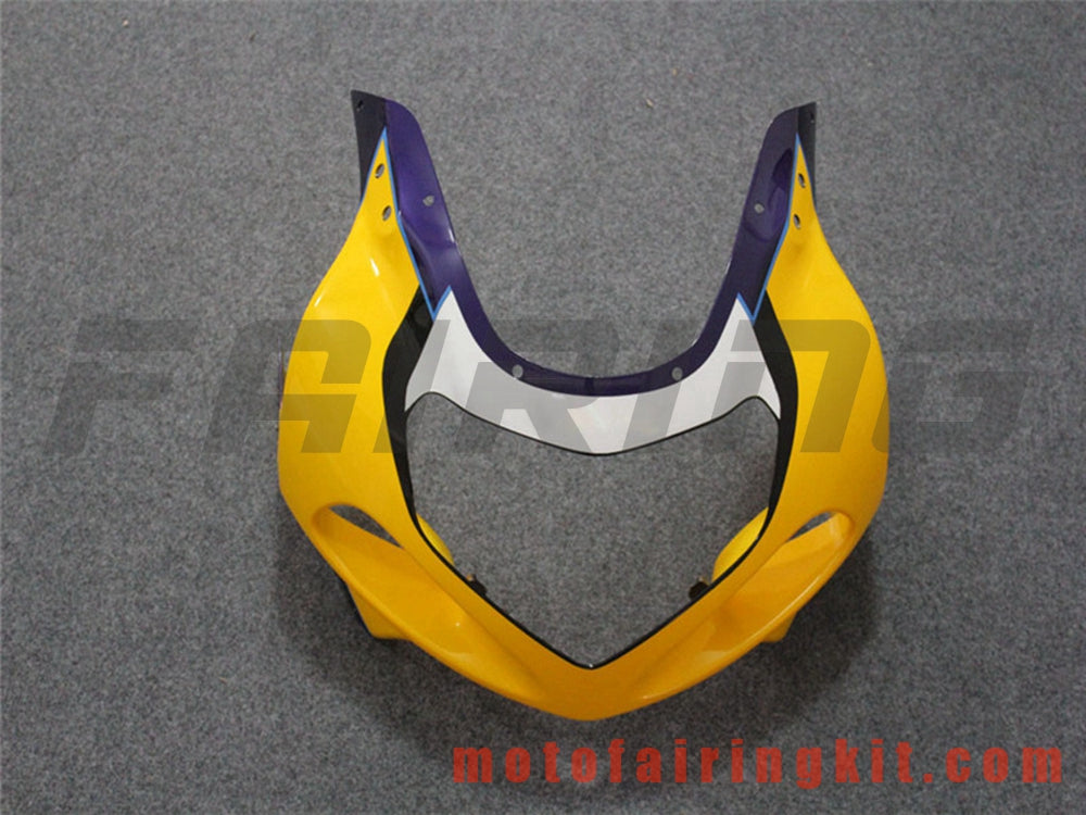 Fairing Kits Fit for GSXR1000 2000 2001 2002 GSXR 1000 00 01 02 Plastic ABS Injection Mold Complete Motorcycle Body Aftermarket Bodywork Frame (Yellow & Purple) B117