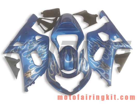 Kits de carenado aptos para GSXR1000 2000 2001 2002 GSXR 1000 00 01 02 Molde de inyección de plástico ABS Carrocería completa para motocicleta Marco de carrocería de posventa (azul) B120