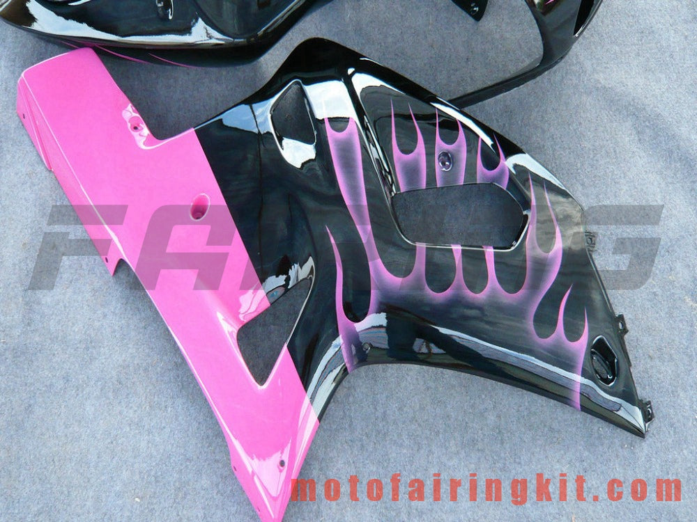 Kits de carenado aptos para GSXR1000 2000 2001 2002 GSXR 1000 00 01 02 Molde de inyección de plástico ABS Carrocería completa para motocicleta Marco de carrocería de posventa (rosa y negro) B122