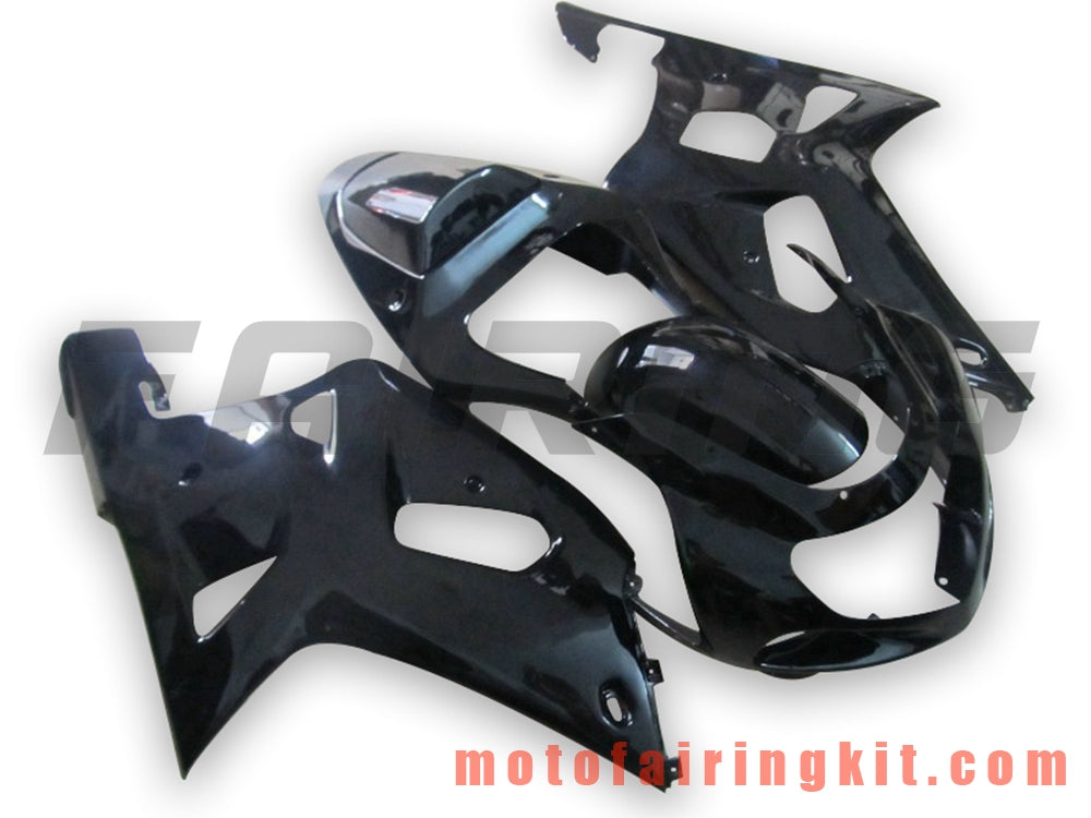 Kits de carenado aptos para GSXR1000 2000 2001 2002 GSXR 1000 00 01 02 Molde de inyección de plástico ABS Carrocería completa para motocicleta Marco de carrocería de posventa (negro) B123