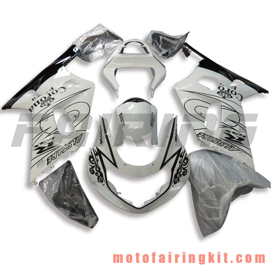 Kits de carenado aptos para GSXR1000 2000 2001 2002 GSXR 1000 00 01 02 Molde de inyección de plástico ABS Carrocería completa para motocicleta Marco de carrocería de posventa (blanco y negro) B126