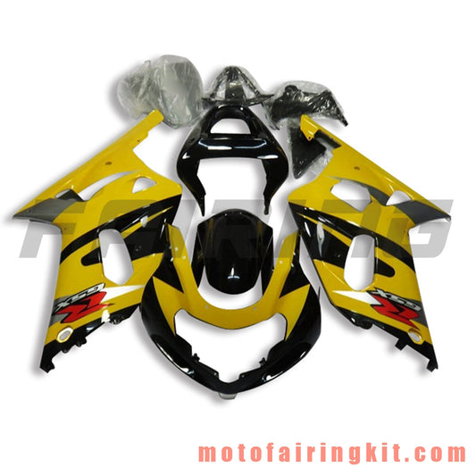 Kits de carenado aptos para GSXR1000 2000 2001 2002 GSXR 1000 00 01 02 Molde de inyección de plástico ABS Carrocería completa para motocicleta Marco de carrocería de posventa (amarillo y negro) B127