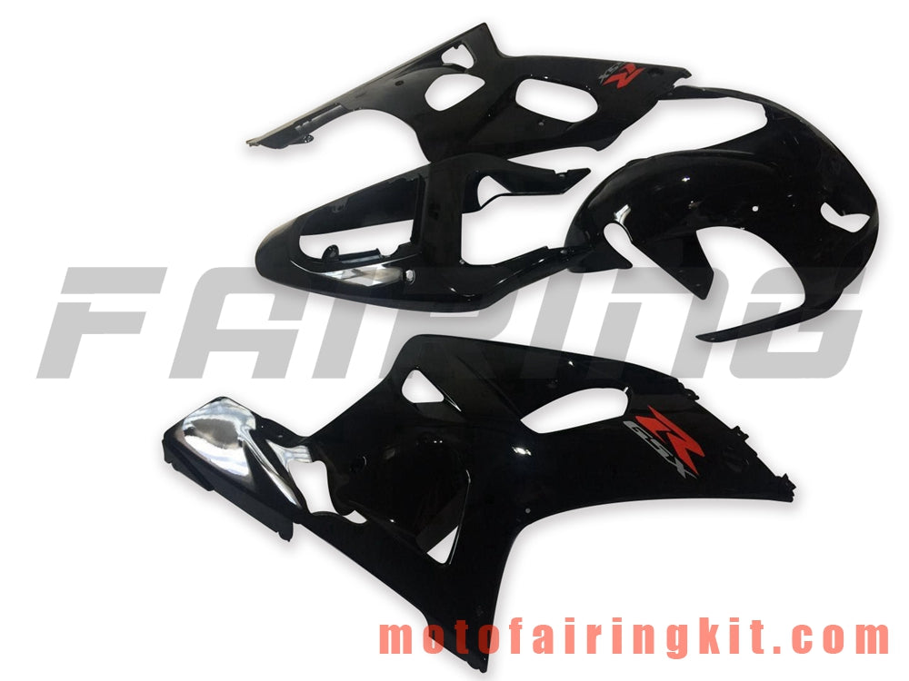 Kits de carenado aptos para GSXR1000 2000 2001 2002 GSXR 1000 00 01 02 Molde de inyección de plástico ABS Carrocería completa para motocicleta Marco de carrocería de posventa (negro) B128