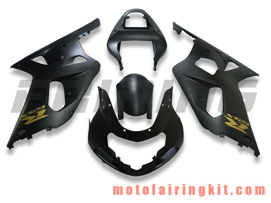 Kits de carenado aptos para GSXR1000 2000 2001 2002 GSXR 1000 00 01 02 Molde de inyección de plástico ABS Carrocería completa para motocicleta Marco de carrocería de posventa (negro) B131