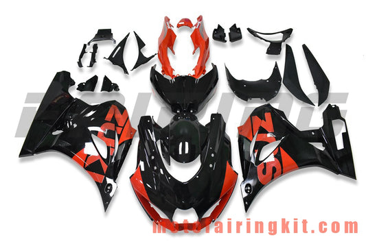 Fairing Kits Fit for GSXR1000 2017 2018 K17 Plastic ABS Injection Mold Complete Motorcycle Body Aftermarket Bodywork Frame (Black & Red) B202