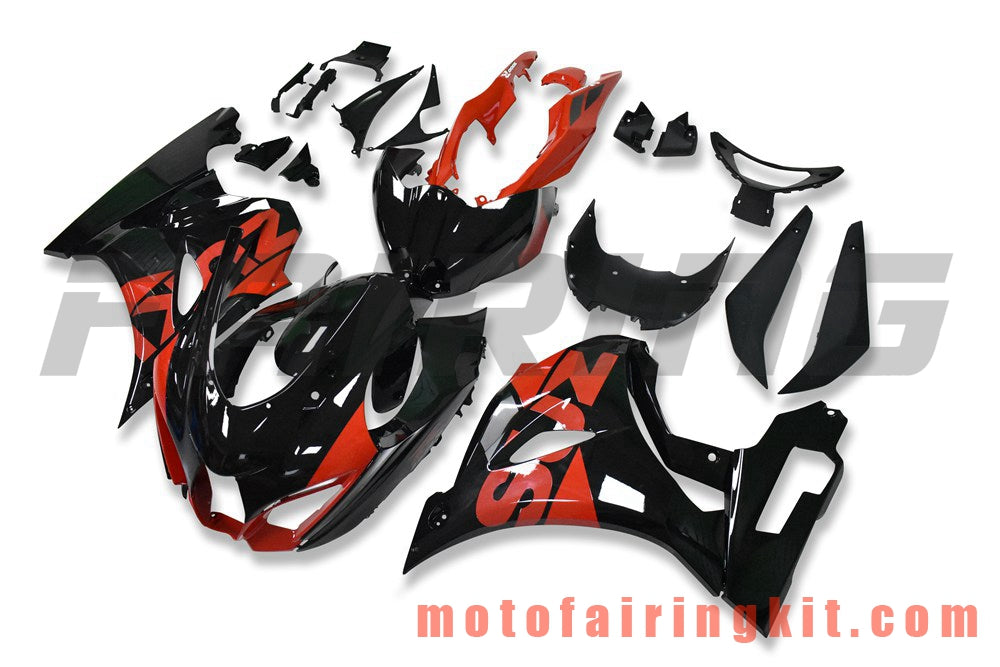 Fairing Kits Fit for GSXR1000 2017 2018 K17 Plastic ABS Injection Mold Complete Motorcycle Body Aftermarket Bodywork Frame (Black & Red) B202