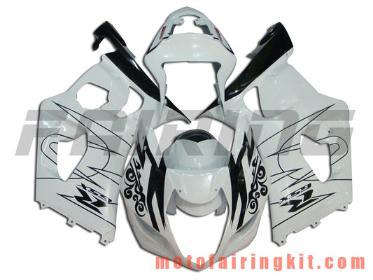 Fairing Kits Fit for GSXR1000 K3 2003 2004 GSXR 1000 GSX R1000 K3 03 04 Plastic ABS Injection Mold Complete Motorcycle Body Aftermarket Bodywork Frame (White & Black) B002