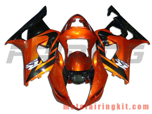 Fairing Kits Fit for GSXR1000 K3 2003 2004 GSXR 1000 GSX R1000 K3 03 04 Plastic ABS Injection Mold Complete Motorcycle Body Aftermarket Bodywork Frame (Orange & Black) B009