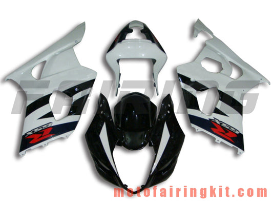 Fairing Kits Fit for GSXR1000 K3 2003 2004 GSXR 1000 GSX R1000 K3 03 04 Plastic ABS Injection Mold Complete Motorcycle Body Aftermarket Bodywork Frame (White & Black) B012