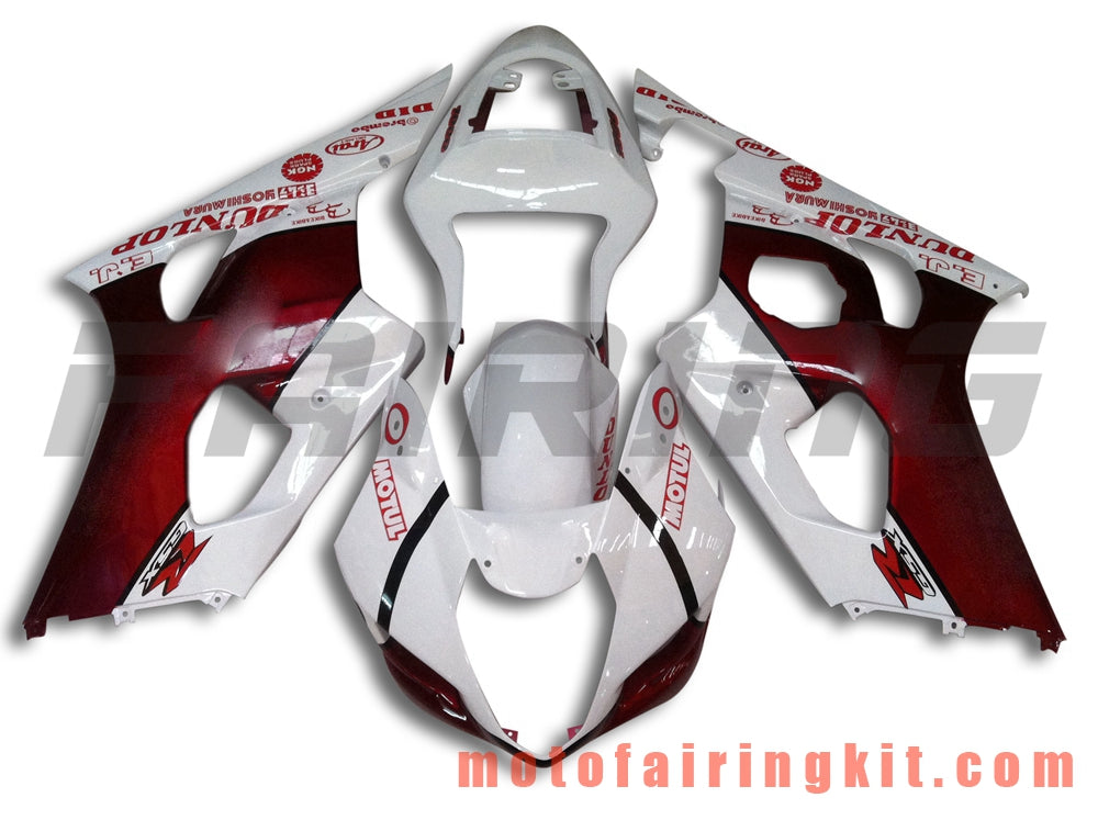 Kits de carenado aptos para GSXR1000 K3 2003 2004 GSXR 1000 GSX R1000 K3 03 04 Molde de inyección de plástico ABS Carrocería completa para motocicleta Marco de carrocería de posventa (blanco y naranja) B018