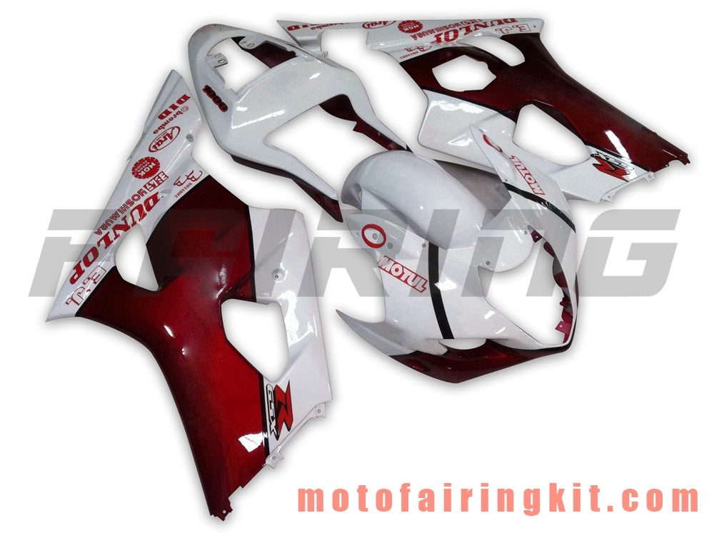 Fairing Kits Fit for GSXR1000 K3 2003 2004 GSXR 1000 GSX R1000 K3 03 04 Plastic ABS Injection Mold Complete Motorcycle Body Aftermarket Bodywork Frame (White & Orange) B018