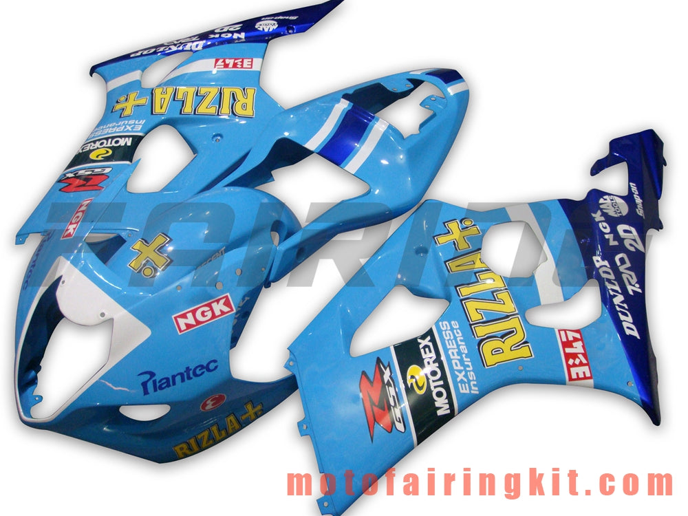 Kits de carenado aptos para GSXR1000 K3 2003 2004 GSXR 1000 GSX R1000 K3 03 04 Molde de inyección de plástico ABS Carrocería completa para motocicleta Marco de carrocería de posventa (azul) B032